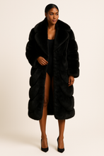 Load image into Gallery viewer, The Aurelia Coat – Noir Obsidian Edition | The Arrival Capsule