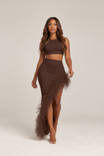 Load image into Gallery viewer, The Plume Skirt — Espresso