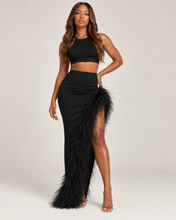 Load image into Gallery viewer, The Plume Skirt — Noir
